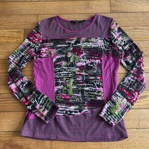 Y2K punk patchwork top